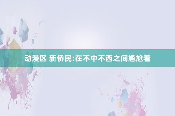 动漫区 新侨民:在不中不西之间尴尬着
