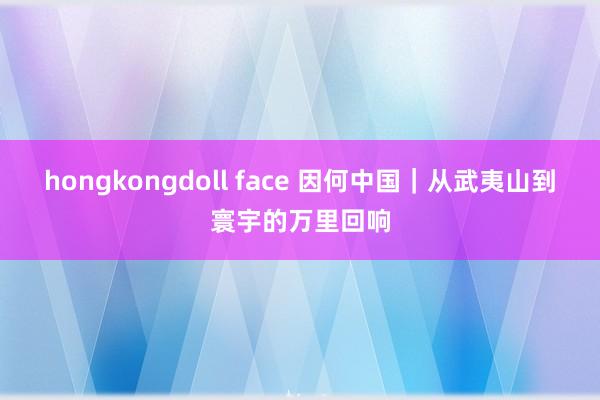 hongkongdoll face 因何中国｜从武夷山到寰宇的万里回响