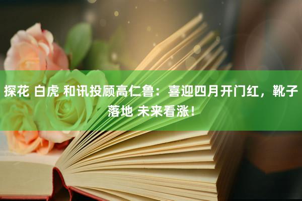 探花 白虎 和讯投顾高仁鲁：喜迎四月开门红，靴子落地 未来看涨！